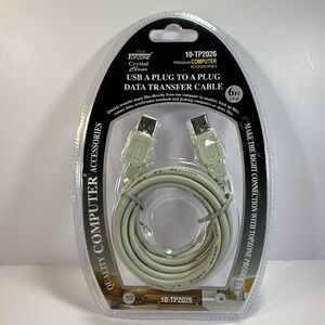 Data File Transfer Cable USB A Plug To A Plug✨6‎ FT